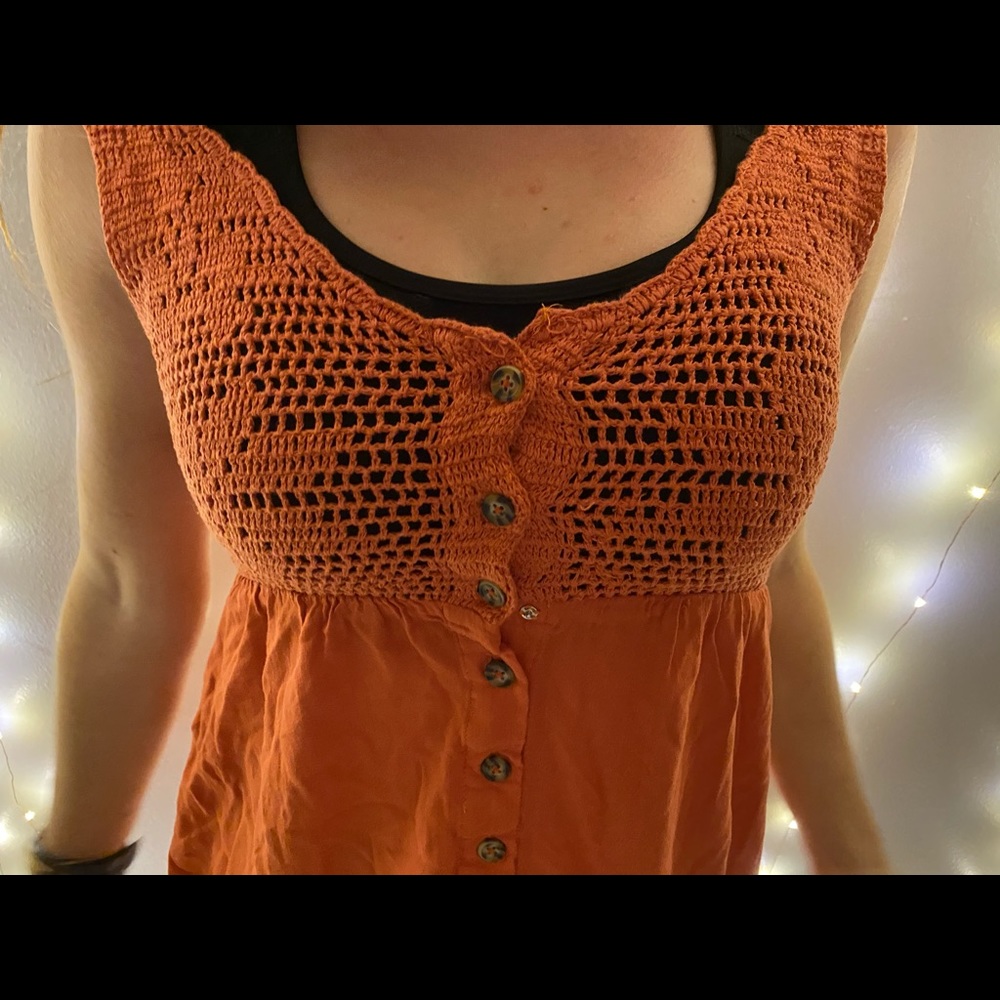 SKY & SPARROW/TILLY FALL ORANGE KNIT DRESS
